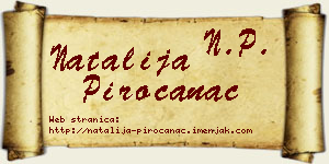Natalija Piroćanac vizit kartica